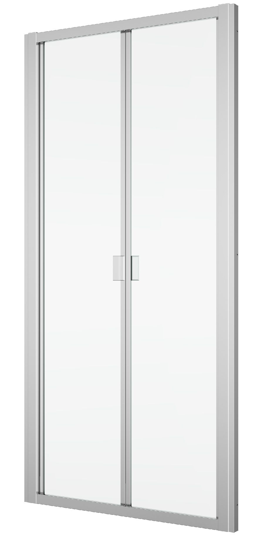 Ronal Divera Sprchové dveře 80 cm zalamovací, aluchrom/čiré D22K0805007
