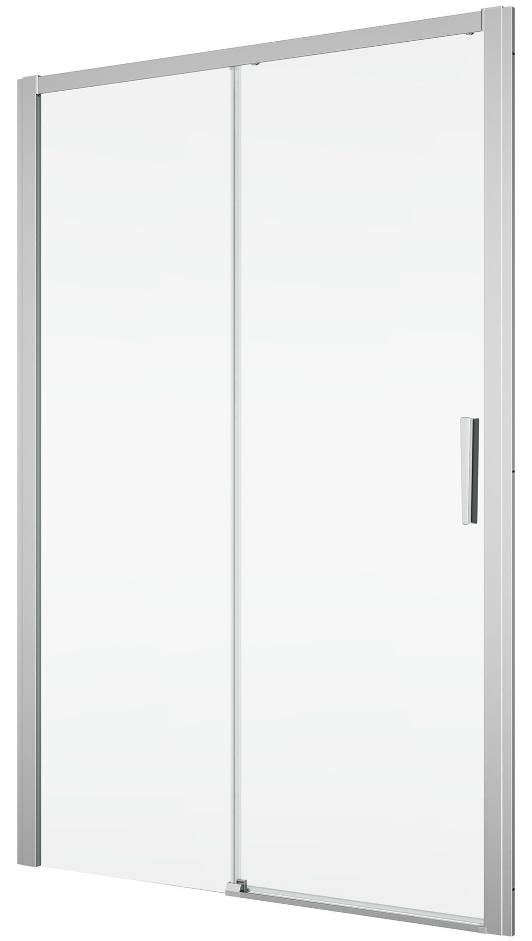 Ronal Divera Sprchové dveře 140 cm posuvné 2 dílné, aluchrom/čiré D22S2B1405007