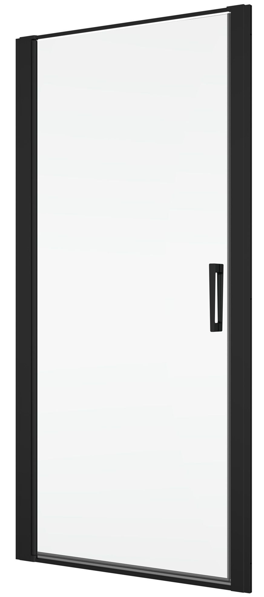 Ronal Divera Sprchové dveře 80 cm lítací 1 dílné, černé matné/čiré D22T10800607