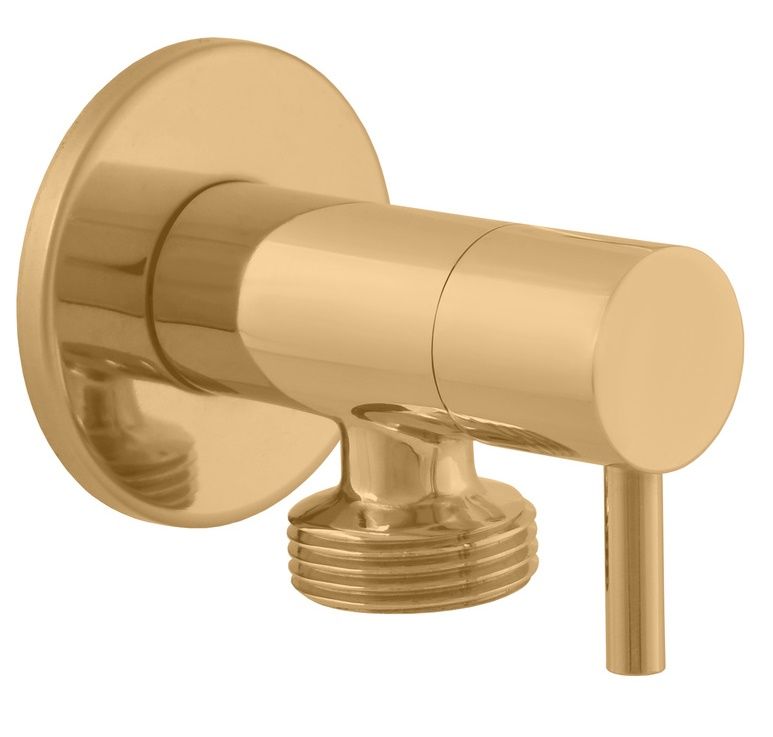 RAV Slezak Rohový ventil 1/2" x 3/4", zlatý lesklý RV0234Z