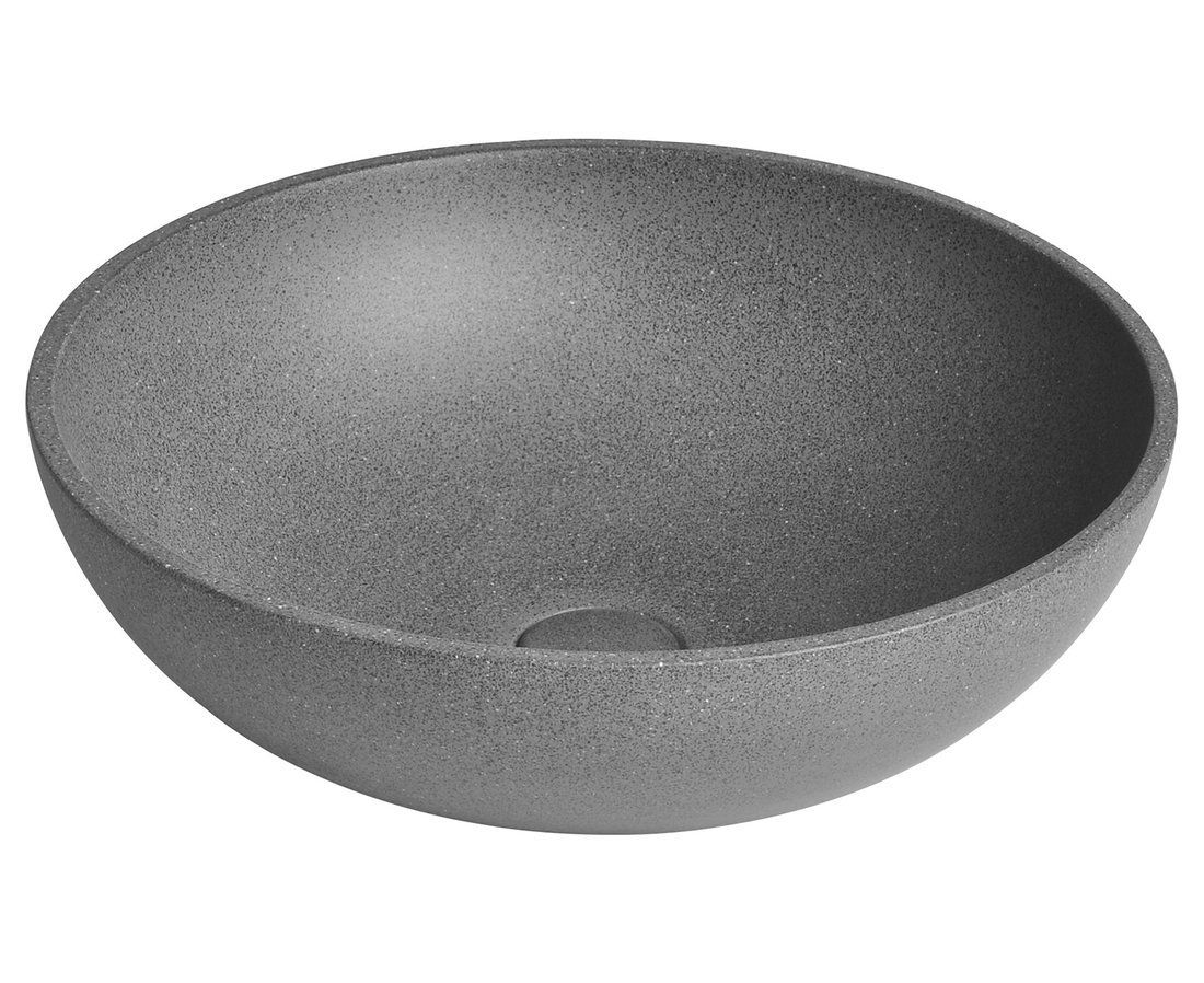 Sapho Turf Umyvadlo na desku, černý granit AR436