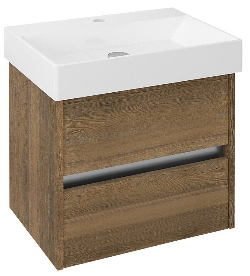 Sapho Nirona Umývadlová skrinka 57x51,5x43 cm, dub sherwood, NR060-1515