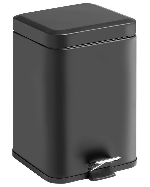Gedy Argenta 5L SoftClose odpadkový kôš, matná čierna 230914