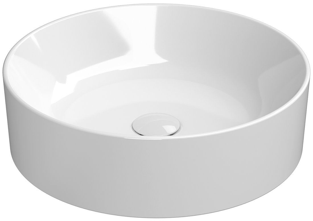 GSI Kube X Okrúhle umývadlo 45 cm, biele ExtraGlaze 942711