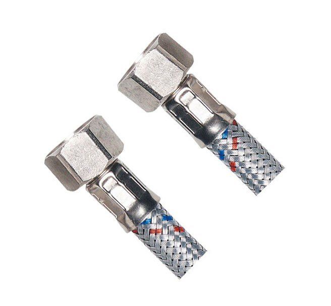 Flexibilná hadica z nehrdzavejúcej ocele Aqualine FxF 1/2x1/2, 30 cm 33153