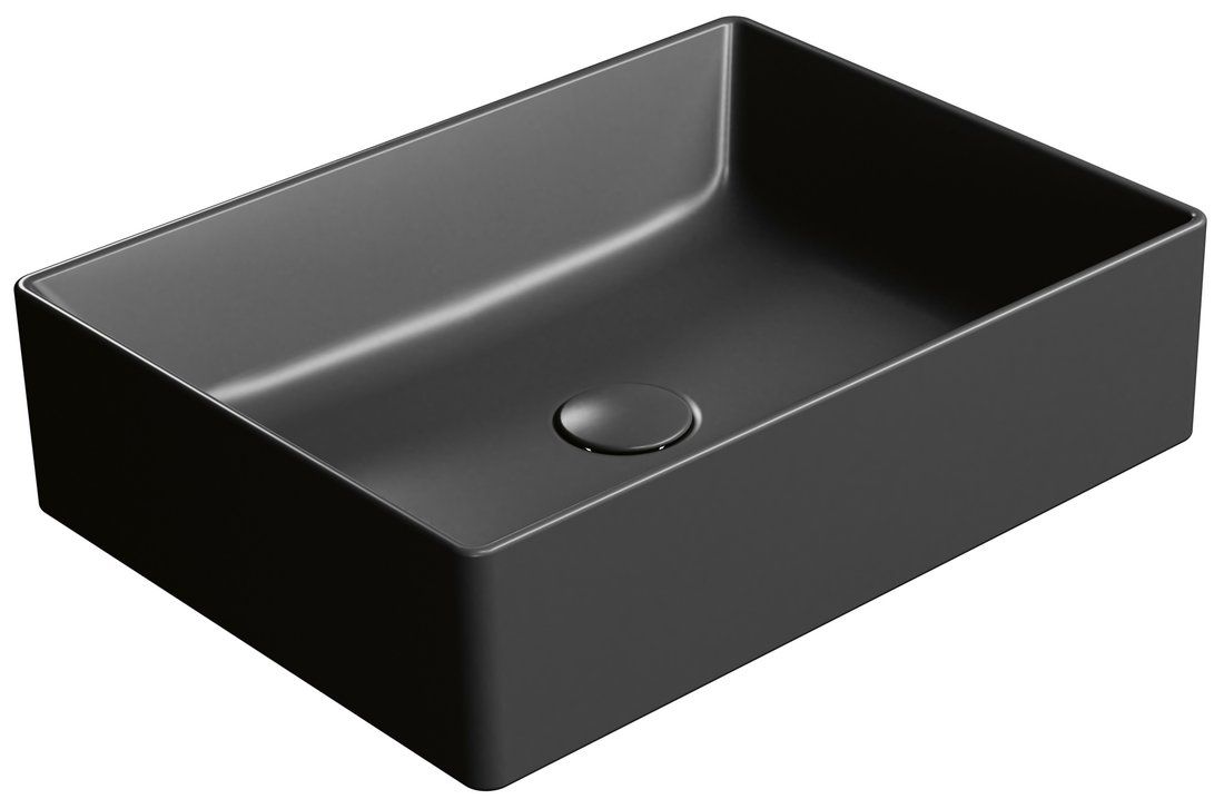 GSI Kube X Umyvadlová mísa 50x37cm, černá mat 942926