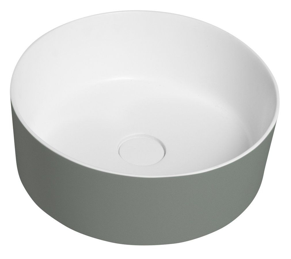 Sapho Thin Umyvadlová mísa 38 cm, verde/matná bílá WN548-44