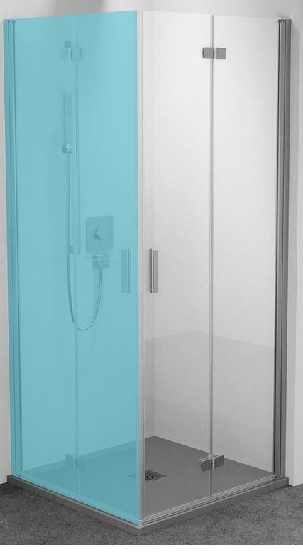 Polysan Zoom Skladacie sprchové dvere, 80 cm, pravé, chróm, číre sklo ZL4815R