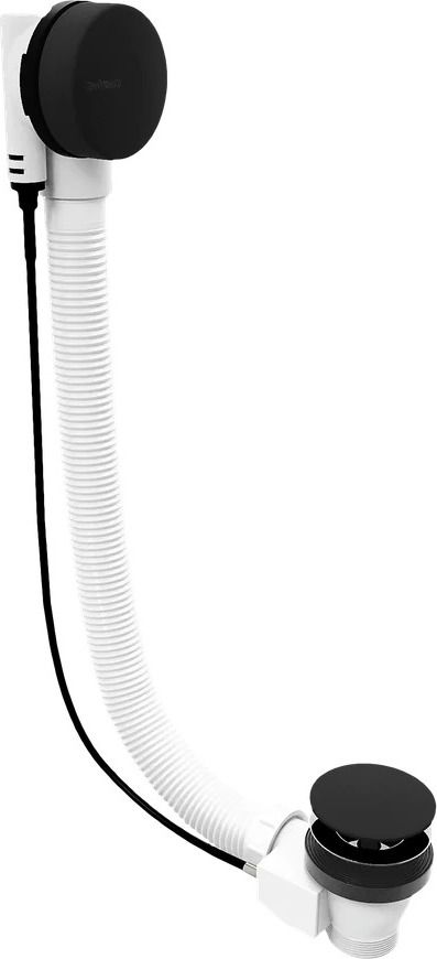 Polysan Vaňový sifón, 100 cm, matná čierna 71854.21