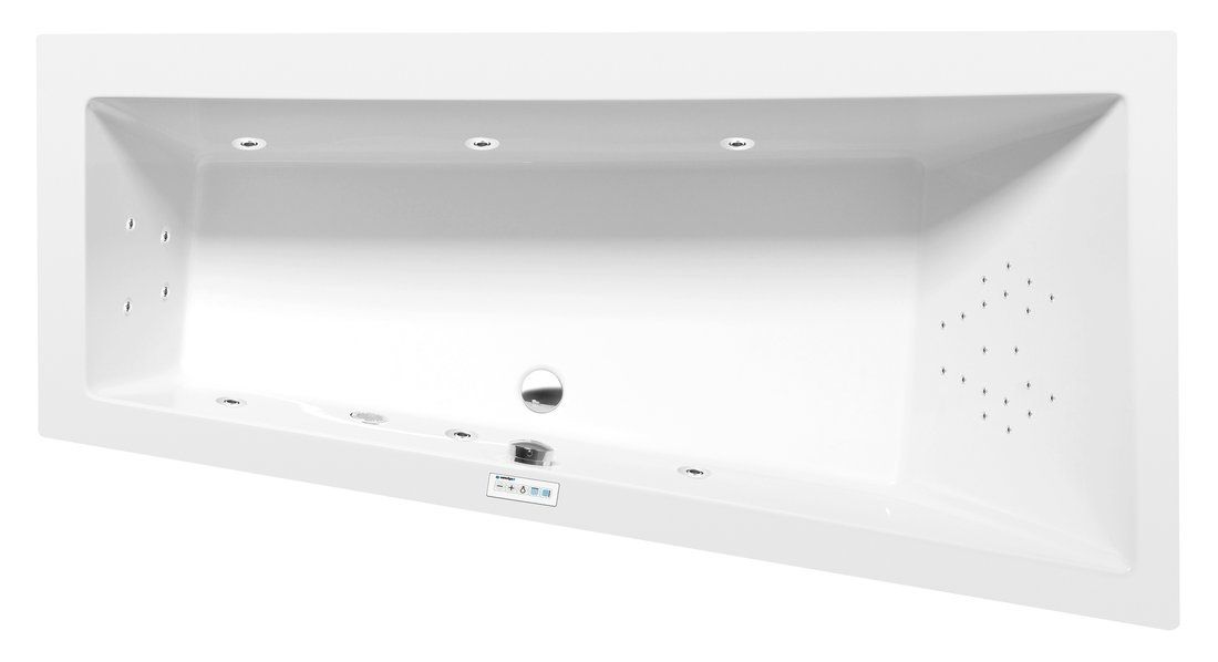 Polysan 81511.5010 Hydromasážna vaňa 170x90x45cm, pravá-Highline Hydro, chróm