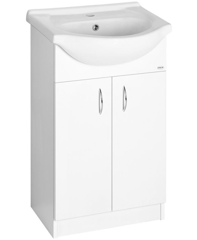 Aqualine Simplex Eco Skříňka s umyvadlem 55 x 87 cm, bílá mat SIME550