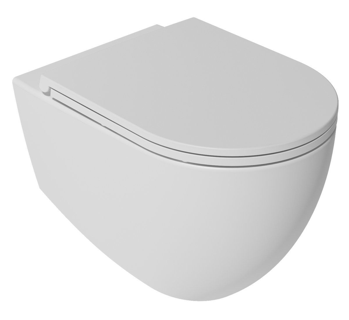 Isvea Infinity WC závesné, Rimless 36,5x53cm, biela matná 10NF02005-2L