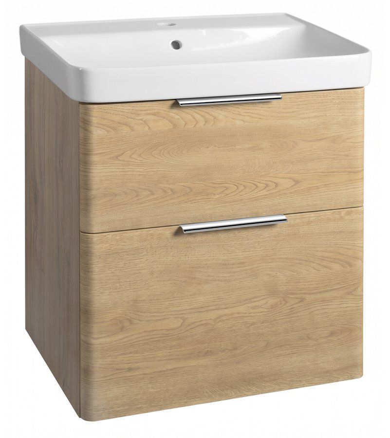 Aqualine Deneb Skříňka pod umyvadlo 56,5x55x43,5 cm, dub emporio DN360