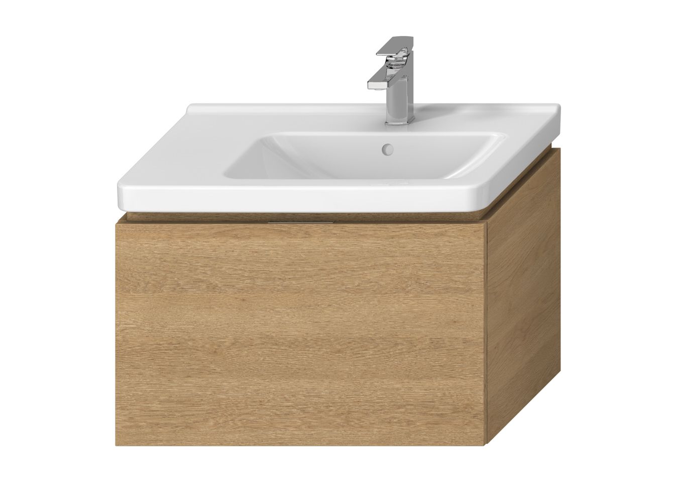 Jika Cubito Pure Skrinka s umývadlom 75 cm ľavý dub