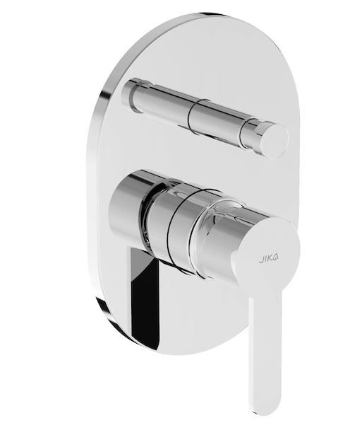 Jika Lyra Smart Podomietková batéria pre 2 spotrebiče, s telom, chróm H3211Z60040001