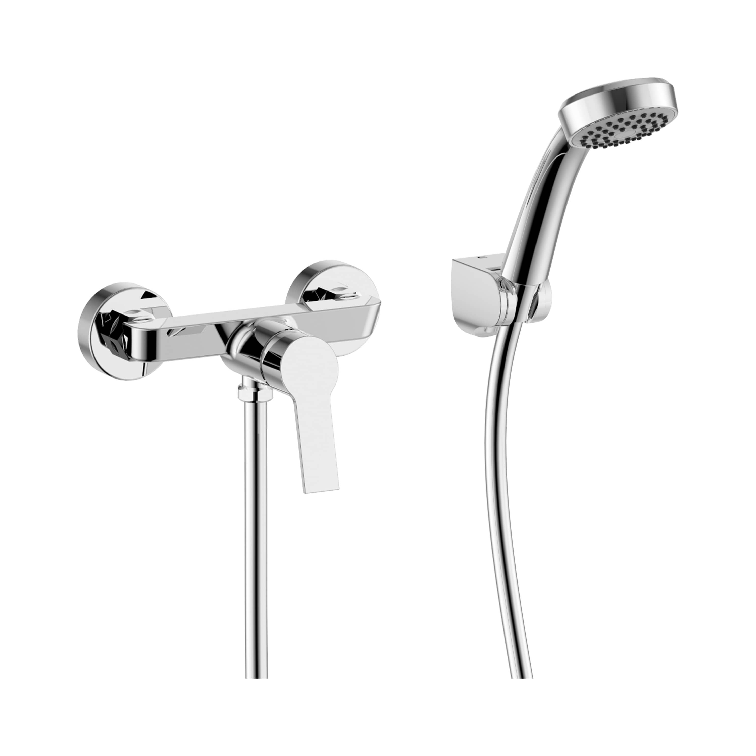 Jika Cubix Sprchový set s baterií, chrom H3312I70041311