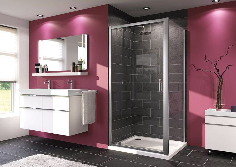 Hüppe Urban Pivot sprchové dvere 90 cm, chróm 140703.069.322