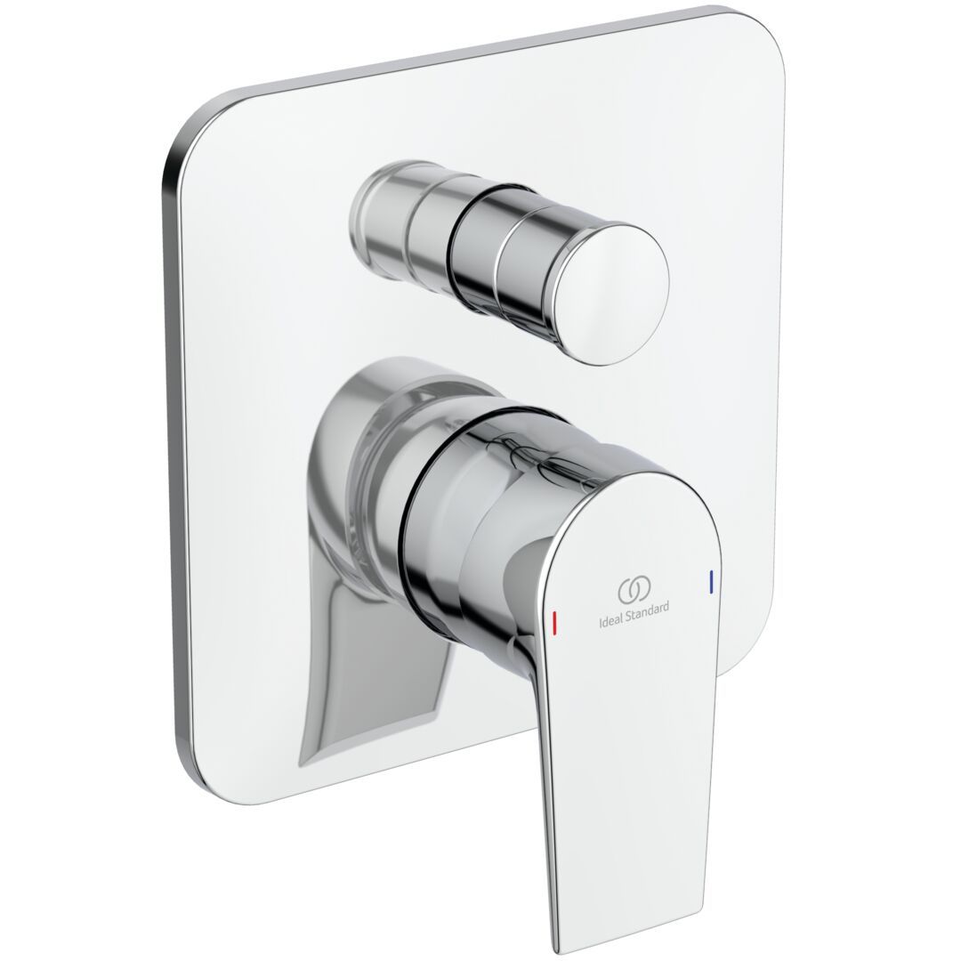 Ideal Standard Batéria Edge Ultraflush, 2 vývody, chróm A7124AA