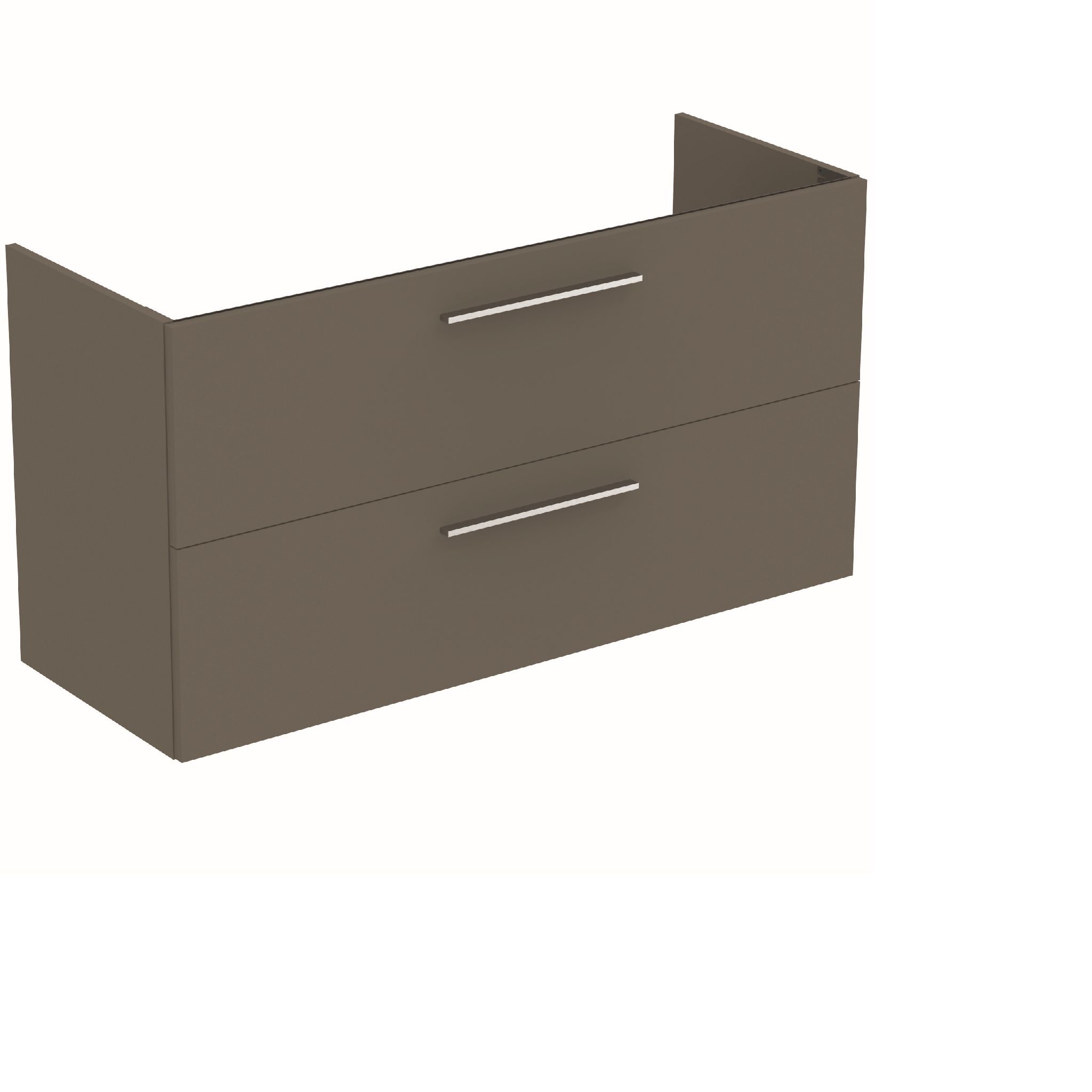 Ideal Standard i.Life A Skrinka pod umývadlo 120 cm, 2 zásuvky, sivý matný kremeň T5258NG