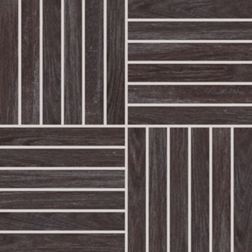 Rako Wood DDV1V621 mozaika 30x30 hnědočerná