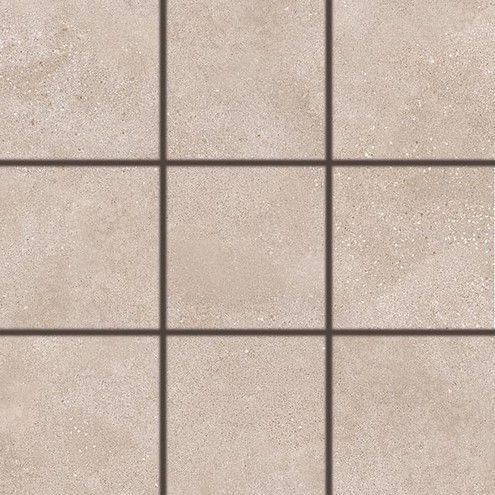 Rako Betonico DAK12794 dlaždice 10x10 tmavo béžová obdĺžniková.