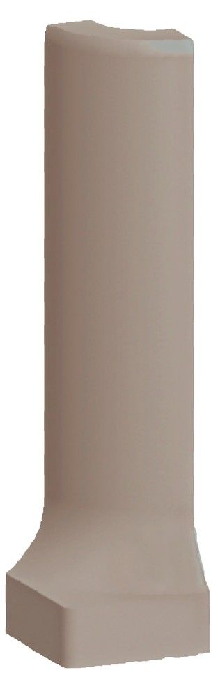 Rako Taurus Color TSERH025 podstavec s výklenkom - vonkajší roh 2,3x8 hnedosivý