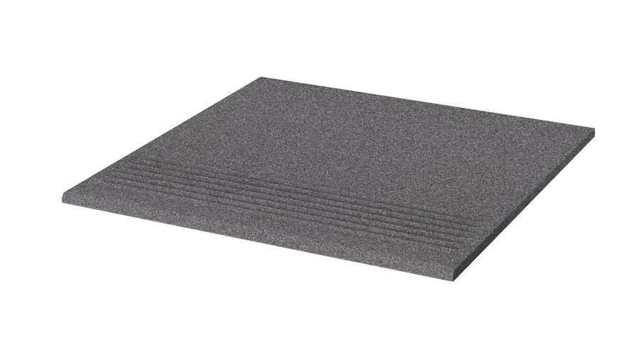 Rako Taurus Granite TCA34065 schodisko 29,8x29,8 tmavo šedá 8 mm ABS