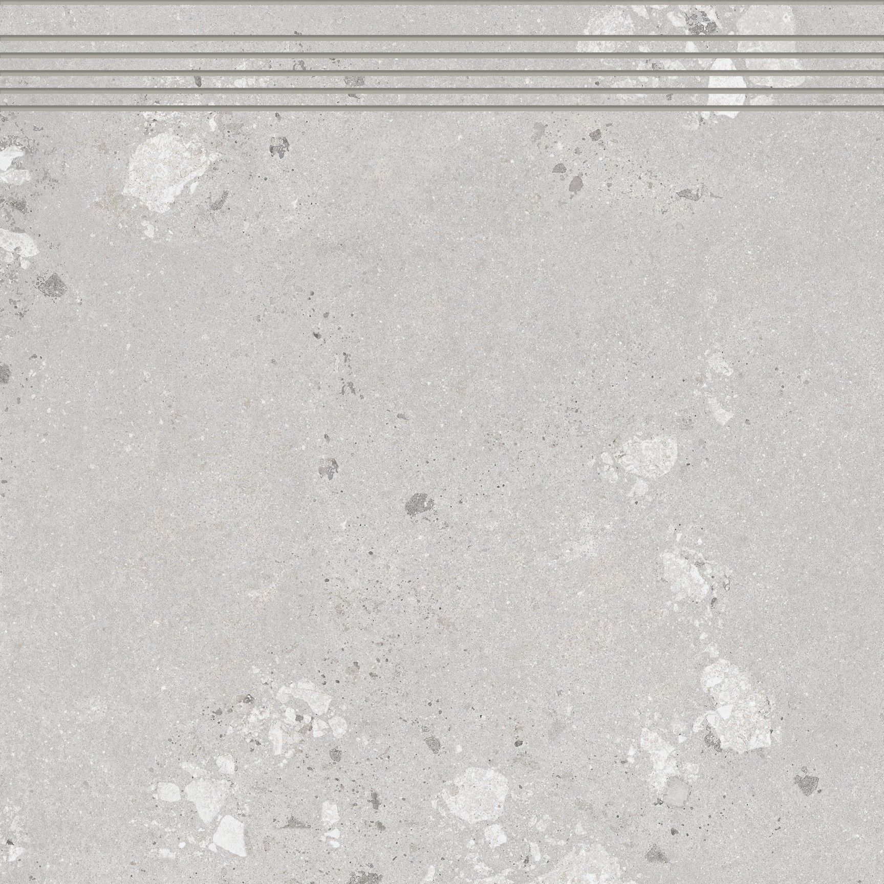 Rako Castone DCP62856 schodisko 60x60 cementovo šedé obdĺžnikové.