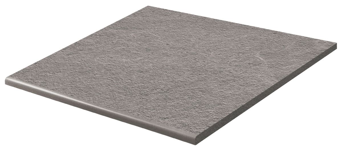 Rako Core Outdoor DCH66874 schodovka reliéfní 60x60 twilight šedá rekt. 2 cm