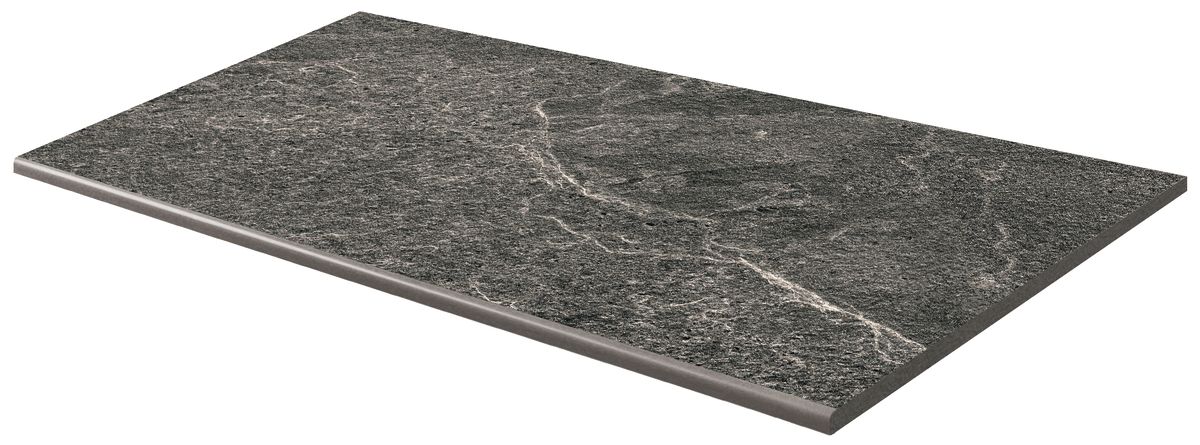 Rako Core Outdoor DCHV6875 schodovka reliéfní 60x120 twilight šedá rekt. 2 cm