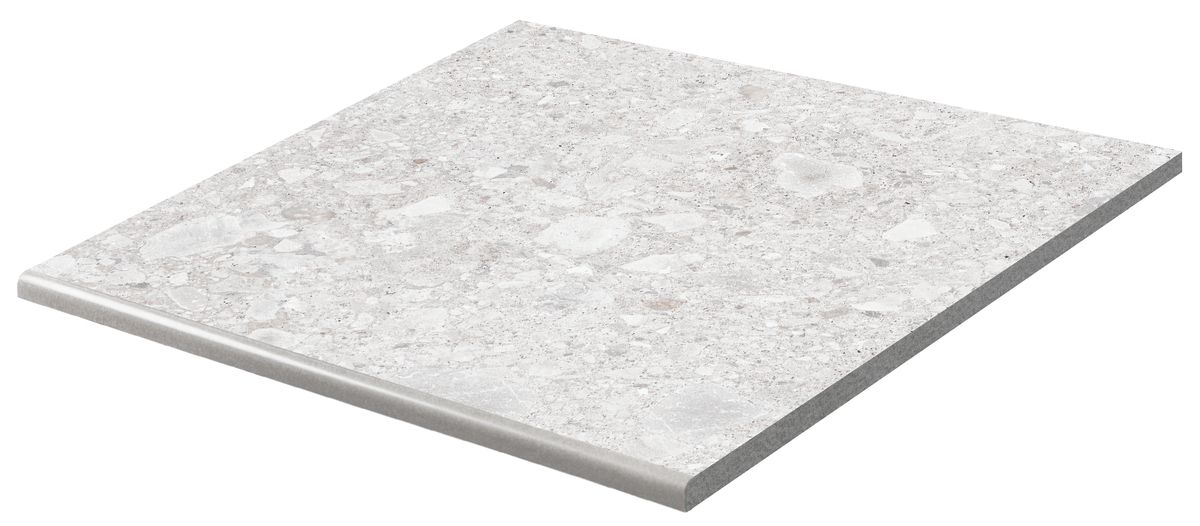 Rako Rave Outdoor DCH66899 schodovka 60x60 rice bílošedá rekt. 2 cm