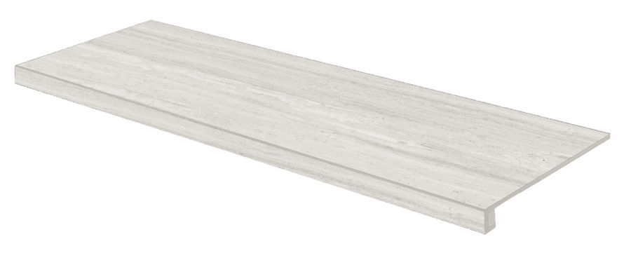 Rako Alba DCFVD730 schodová tvarovka reliéfní 30 x 120 slonová kost rektifikovaná 9mm