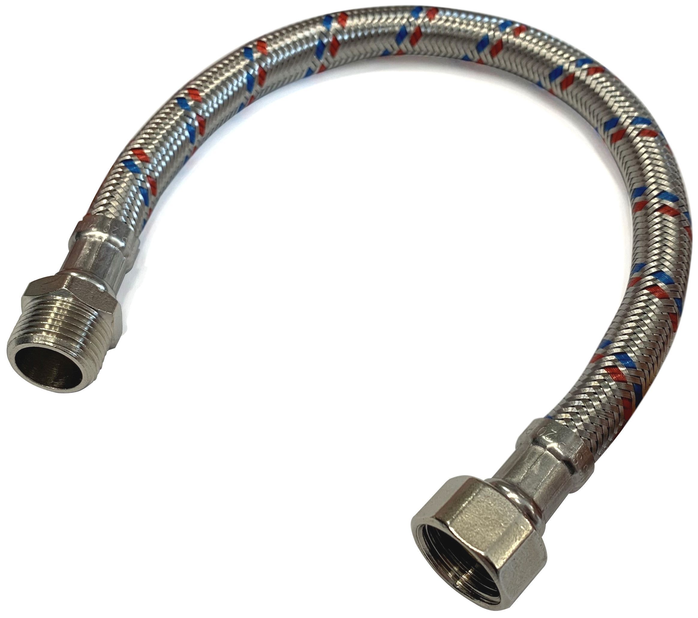 Novaservis Hadica z nehrdzavejúcej ocele Š3/8" x M3/8" 210 cm 111/210
