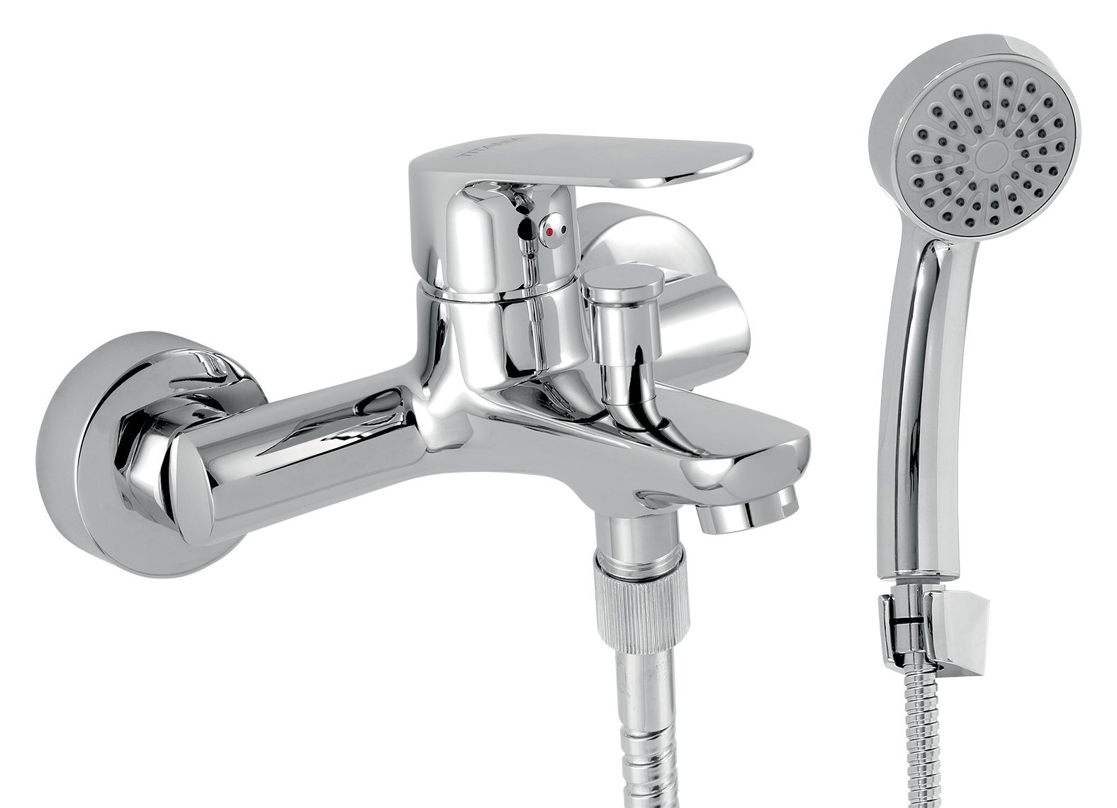 Novaservis Titania Cosmos Vaňová nástenná batéria Eco, rozteč 15 cm, so sprchovou súpravou, chróm 90220,0E