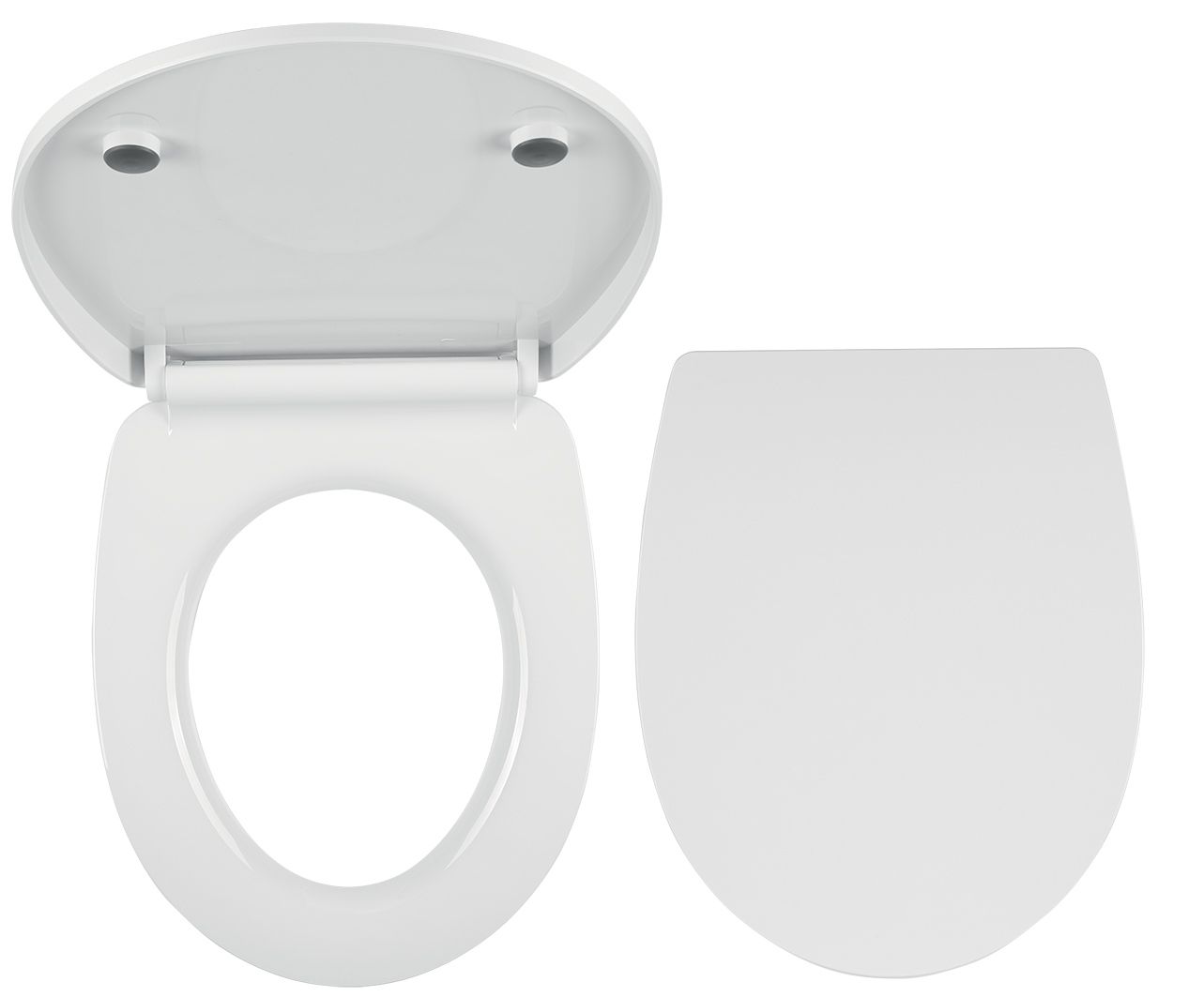 Novaservis Záchodová doska, duroplast biely, závesy z tvrdeného plastu, biely WC/SOFTNEW