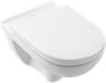 Villeroy & Boch O.novo Závesné WC s WC doskou, DirectFlush, CeramicPlus, alpská biela 5660HRR1