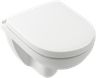 Villeroy & Boch O.novo Závesné WC Compact s WC doskou, DirectFlush, alpská biela 5688HR01
