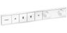 Hansgrohe RainSelect Termostatická batéria pre 4 vývody, biela matná 15382700