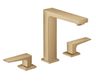 Hansgrohe Metropol Trojotvorová umývadlová batéria, 160, brúsený bronz 32515140