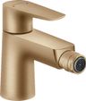 Hansgrohe Páková bidetová batéria Talis E s vypúšťacou súpravou s vyťahovacou rukoväťou, brúsený bronz, 71720140