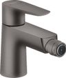 Hansgrohe Páková bidetová batéria Talis E s výtokovou súpravou s vyťahovacou rukoväťou, brúsený čierny chróm, 71720340