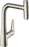 Hansgrohe Talis Select M51 Drezová batéria s vyťahovacou sprchou, 2-polohová, nerezová oceľ 73868800