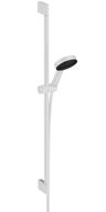 Hansgrohe Sprchový set Pulsify Select S so sprchovou tyčou 90 cm, Relaxation EcoSmart, biela podložka 24171700