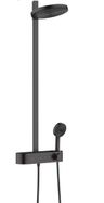 Hansgrohe Sprchový systém Pulsify S s termostatickou batériou, čierny matný 24240670