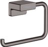 Hansgrohe AddStoris Držiak toaletného papiera bez krytu, čierny chróm, 41771340