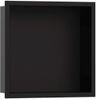 Hansgrohe XtraStoris Original Zápustná polica 30x30x10 cm, čierna matná 56061670