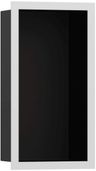 Hansgrohe XtraStoris Individuálna zapustená polica 30x15x10 cm, matná čierna/biela 56095700