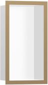 Hansgrohe XtraStoris Individuálna zapustená polica 30x15x10 cm, matná biela/bronzová 56096140