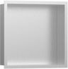 Hansgrohe XtraStoris Individuálna zapustená polica 30x30x10 cm, brúsená nerezová oceľ 56097800