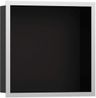 Hansgrohe XtraStoris Individuálna zapustená polica 30x30x10 cm, matná čierna/brúsená nerezová oceľ 56098800